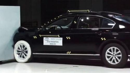 迈腾碰撞测试视频,硬核安全性能震撼呈现